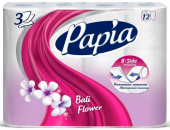 Туалетная бумага Papia Балийский цветок 12шт.