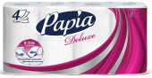 Туалетная бумага белая Papia «Deluxe»