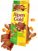 Alpen Gold с соленым миндалем и карамелью