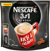Nescafe 3 в 1 Крепкий кофе растворимый, 20 шт