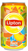 Lipton персик 24*0,33 л. ж/б